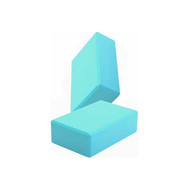 Блок для йоги ZDK бирюзовый, 2шт, 23x15x8см, 180г ZDKblock7.5/turquoise