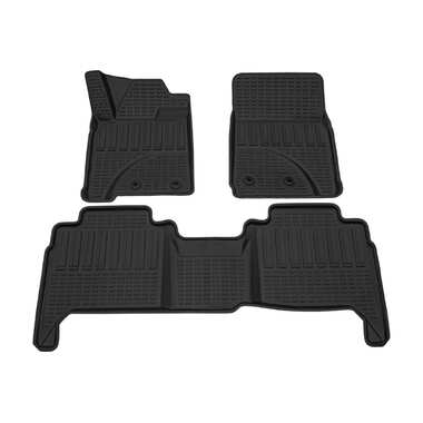 Салонный полиуретановый коврик REZKON для Toyota Land Cruiser 200, 15-21 черный 0534025200