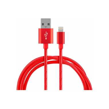 Кабель ENERGY ET-26 USB/Lightning, цвет - красный 104104