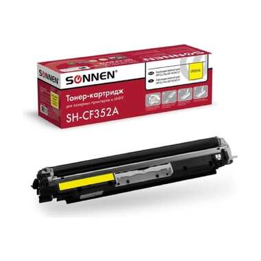 Лазерный картридж SONNEN SH-CF352A для HP СLJ Pro M176/M177, высшее качество, желтый,1000 страниц 363952