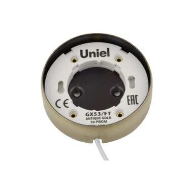 Накладной светильник Uniel GX53/FT ANTIQUE GOLD 10 PROM UL-00003738