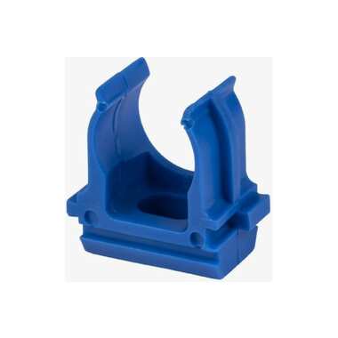 Крепеж-клипса для трубы TDM ПНД, 20 мм, синяя, 10 шт. SQ0405-0132
