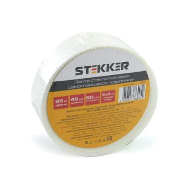 Уплотнительная лента серпянка STEKKER 60 г/м2x48 мм, 85 м, белая intp11-6048-85 39913