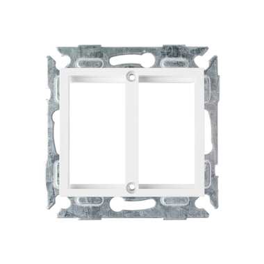 Адаптерная панель NIKOMAX Valena на 2 вставки Mosaic, 22,5x45мм, белая NMC-PV2MH-WW