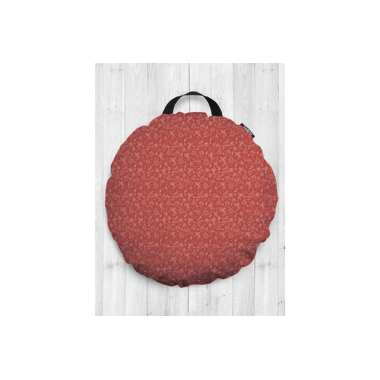 Декоративная подушка-сидушка JOYARTY "Красное веселье", на пол, круглая, 52 см dsfr_78065