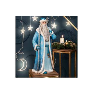 Новогодняя статуэтка BOGACHO Дед Мороз синий 27018/синий