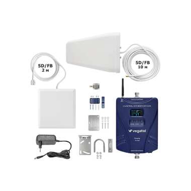 Усилитель сотовой связи и интернета Vegatel Комплект TN-1800 2G, 4G и антенна MultiSet R91820