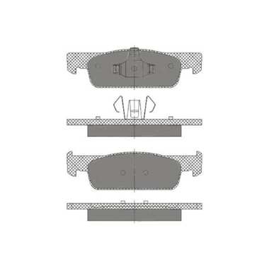 Колодки тормозные комплект 4 шт SCT SP663 SCT GERMANY