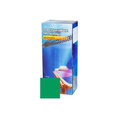 Пластиковые пружины Office Kit 6 мм, зеленые, 100 шт. BP2005