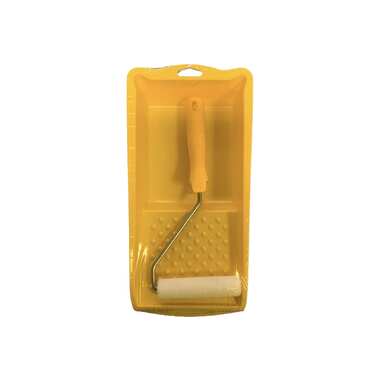 Малярный набор для эмалей МЕЛОДИЯ ЦВЕТА ванночка 330x170 мм, валик 110 мм велюр 700-110-2+ванн(желт)