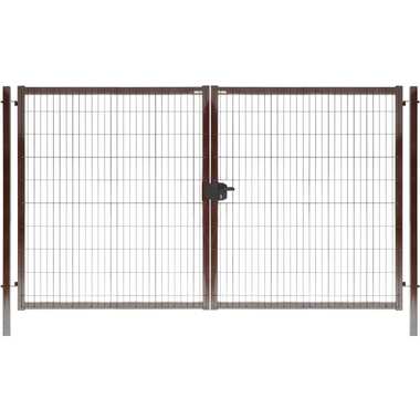 Ворота Grand Line Medium Lock 1.73x3.5 м, коричневый RAL 8017 197674 GrandLine