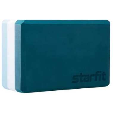 Блок для йоги Starfit YB-200 EVA, 8 см, 115 г, 22.5x15 см, изумрудный Starfit ЦБ-00001691