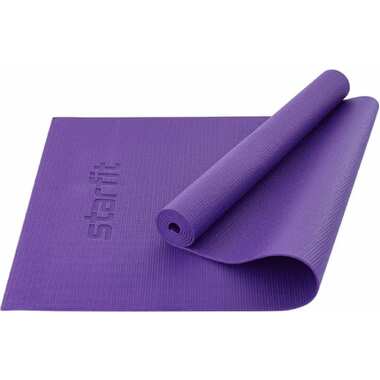 Коврик для йоги и фитнеса Starfit FM-101 PVC, 0.4 см, 173x61 см, фиолетовый УТ-00018899