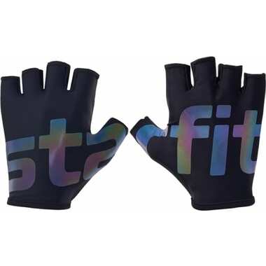 Перчатки для фитнеса Starfit WG-102, черный/светоотражающий УТ-00020809