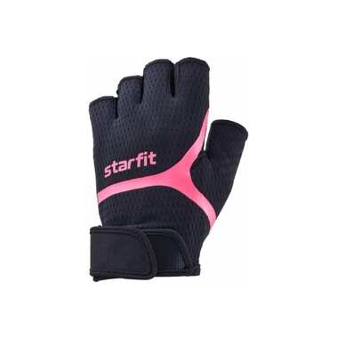 Перчатки для фитнеса Starfit WG-103, черный/малиновый УТ-00020811