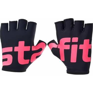 Перчатки для фитнеса Starfit WG-102, черный/малиновый УТ-00020808