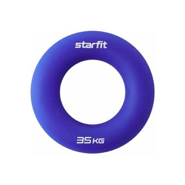 Кистевой эспандер-кольцо Starfit ES-404, силикогель, d=8,8 см, 35 кг, темно-синий УТ-00019249