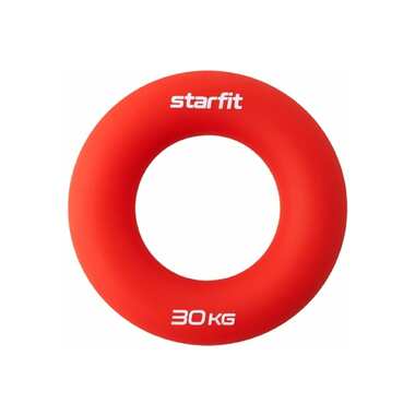 Кистевой эспандер-кольцо Starfit ES-404, силикогель, d=8,8 см, 30 кг, красный УТ-00019248