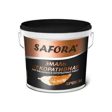 Декоративная акриловая перламутровая эмаль SAFORA бронза, 800 г ЭМ101/2