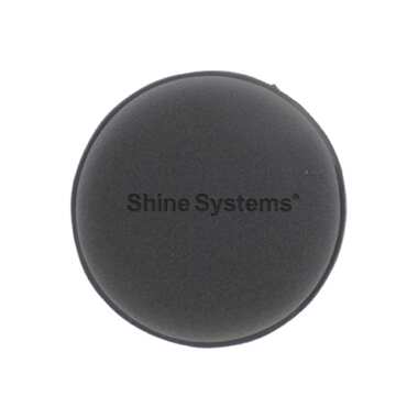 Поролоновый аппликатор Shine systems Wax Pad черный круглый 10 см SS818