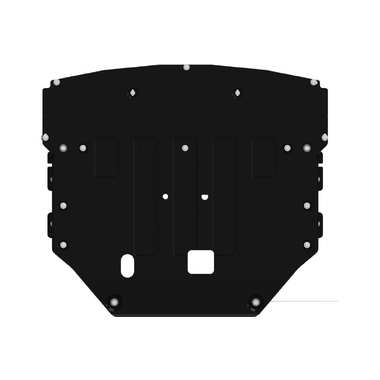 Защита картера и КПП SHERIFF для KIA Carnival 2014-2021 2.2TDi AT FWD, универсальнай штамповка, сталь 2.0 мм, с крепежом 4266