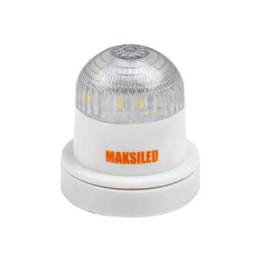 Стробоскопическая лампа MAKSILED 1 шт, 0.5Вт, 220В, IP65, 7LED, красный, ML-STR-ER3528-R