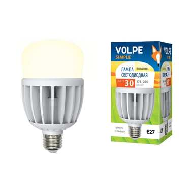 Светодиодная лампа Volpe LED-M80-30W/WW/E27/FR/S 10810