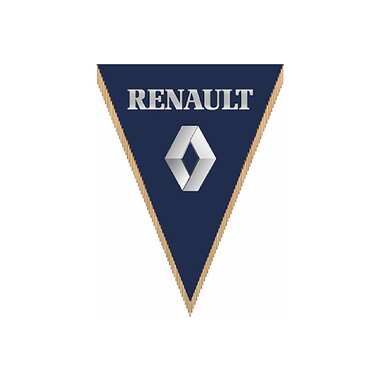 Треугольный вымпел RENAULT фон синий SKYWAY S05101070