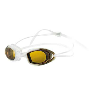 Очки для плавания ATEMI силикон, белые/оранжевый, N9101M 00000098158