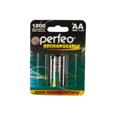 Аккумулятор PERFEO AA1800mAh 2 шт блистер 30 007 012