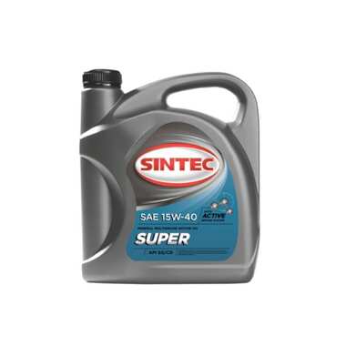 Масло минеральное SINTEC SUPER (4 л; 15W-40; API SG/CD) Обнинскоргсинтез 900314