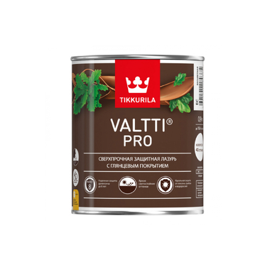 Лазурь TIKKURILA VALTTI PRO сверхпрочная, защитная, глянцевая, орех 2,7л 700010331