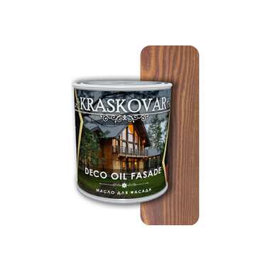 Масло для фасада Kraskovar Deco Oil Fasade Гранат 0,75 л 1236