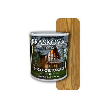 Масло для фасада Kraskovar Deco Oil Fasade Тик 0,75 л 1226