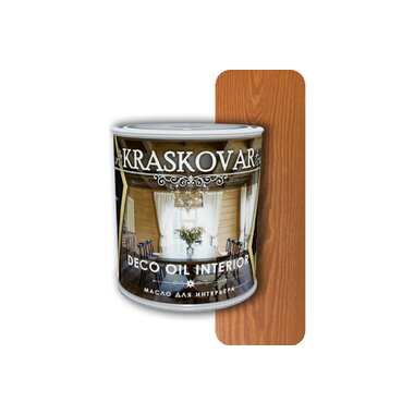 Масло для интерьера Kraskovar Deco Oil Interior лиственница 0,75л 1095