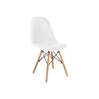 Деревянный стул Woodville Kvadro 1 white/wood 15365