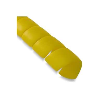 Спиральная пластиковая защита SG PARLMU -20-F12, полипропилен, размер 20, плоская поверхность, цвет желтый, длина 1 м PR0200200