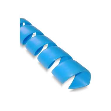 Спиральная пластиковая защита SG PARLMU -17-F14, полипропилен, размер 17, плоская поверхность, цвет голубой, длина 1 м PR0400100