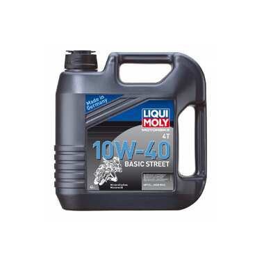 Минеральное моторное масло для 4-тактных мотоциклов 4л 10W-40 LIQUI MOLY Motorbike 4T Basic Street 3046