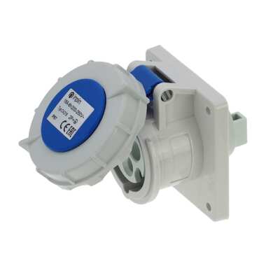 Встраиваемая розетка INPIN 16A/230V/1P+N+E/IP67, фланец 75x75 CA218