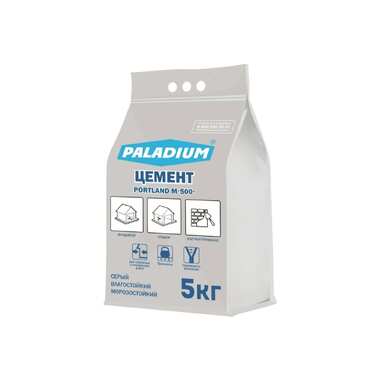 Цемент PALADIUM PORTLAND М-500 (серый; 5 кг) PL5-CM