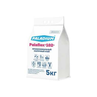 Плиточный клей PALADIUM PalafleX-102 Профессиональный класс C1T, 5 кг PL5-102