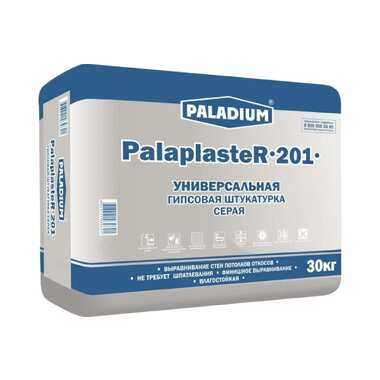 Гипсовая штукатурка PALADIUM PalaplasteR-201 (серая; 30 кг) 82199020