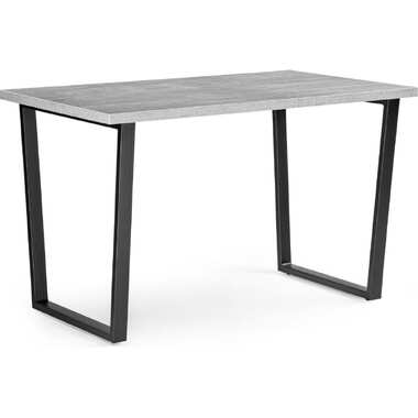Деревянный стол Woodville Лота Лофт 140 25 мм черный матовый, бетон 489613