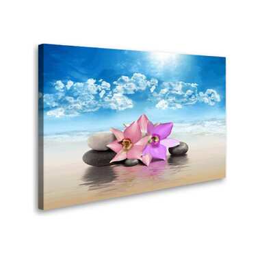 Постер Студия фотообоев Орхидеи на пляже, 50x80 см 2136484