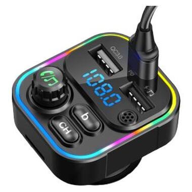 FM-трансмиттер Ж-К диспл/USB/Bluetooth/RGB ACV FMT-130B