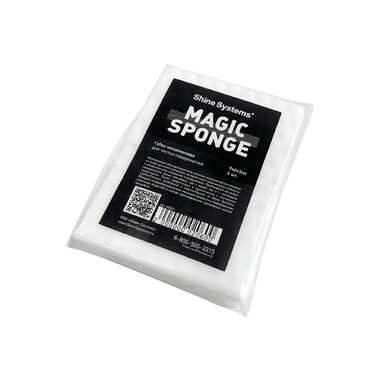 Меламиновая губка Shine systems Magic Sponge 9х6х3 см, 4 шт. SS961