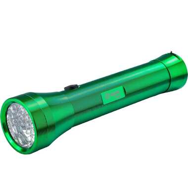 Светодиодный фонарь Sata (230мм.) (24LED, 2xAAA) Aluminum Flashlight (зеленый) 90734A