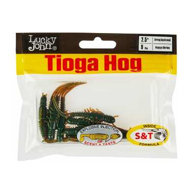 Искусственные съедобные виброхвосты Lucky John LJ Pro Series TIOGA HOG 2.5in 06.35 /085 9шт 140194-085