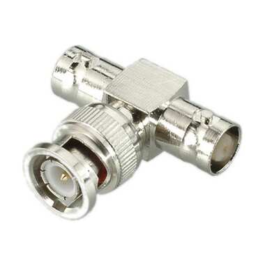 Переход BNC штекер - 2 х BNC гнездо Pro Legend T-connector металл, PL2349